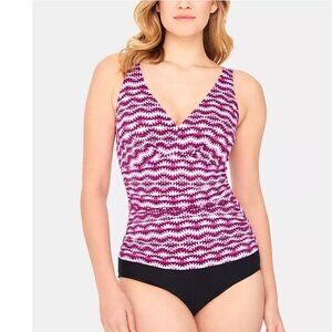 Swim Solutions Spring Play Shirred Swimsuit